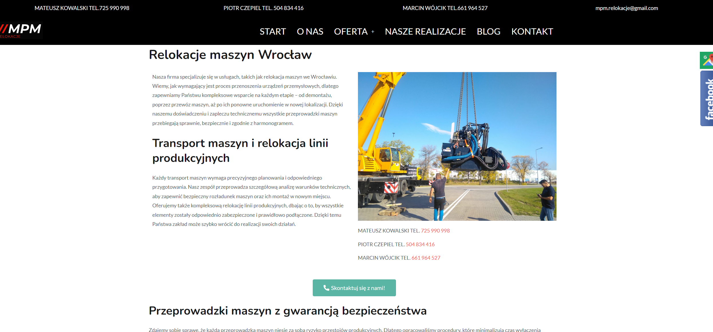 Kiedy warto zlecić relokację maszyn specjalistom? Praktyczny poradnik dla firm z Wrocławia i okolic